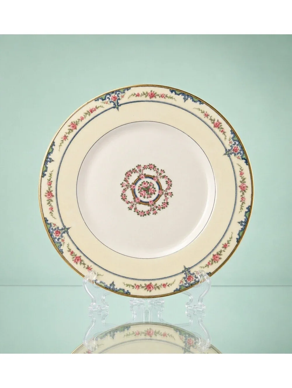 Theodore Haviland Limoges 1920s Salad Plate Replacement Amiens Rose Garland 7.5”